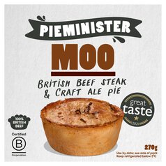 Pieminister Moo British Steak & Ale Pie 270g