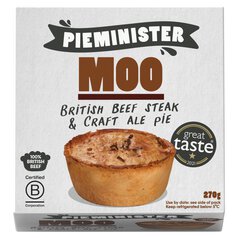 Pieminister Moo British Steak & Ale Pie 270g