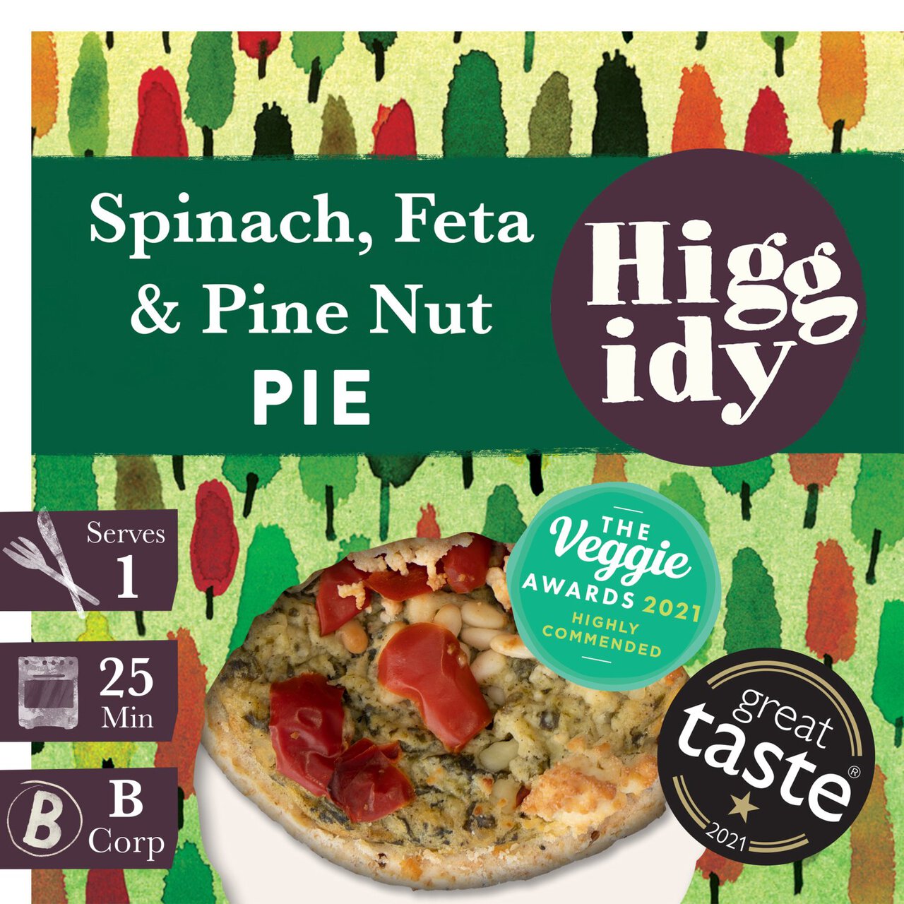 Higgidy Spinach & Pine Nut Pie 270g