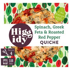 Higgidy Spinach & Red Pepper Quiche 400g