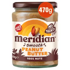 Meridian Smooth Peanut Butter 100% Nuts 470g