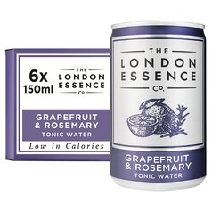 London Essence Co. Grapefruit & Rosemary Tonic Water Cans 6 x 150ml