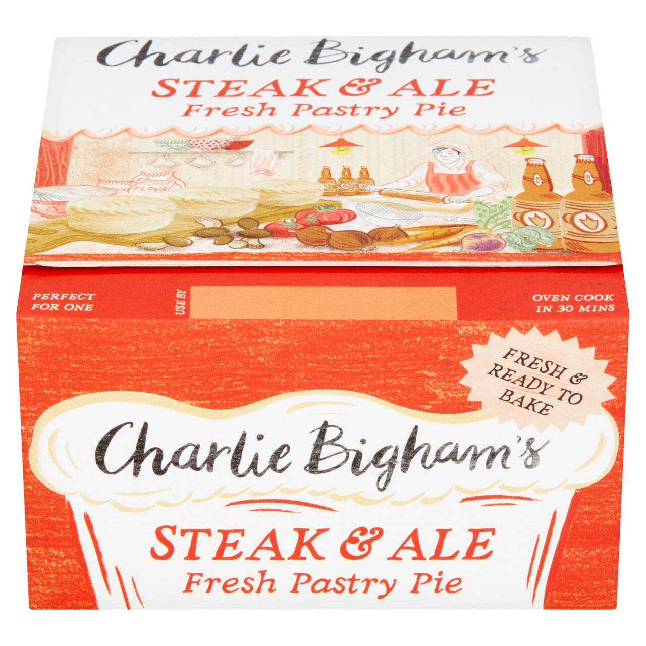 Charlie Bigham's Steak & Ale Full Pastry Pie 270g