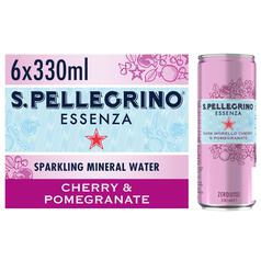 San Pellegrino Essenza Sparkling Water Cherry & Pomegranate 6 x 330ml