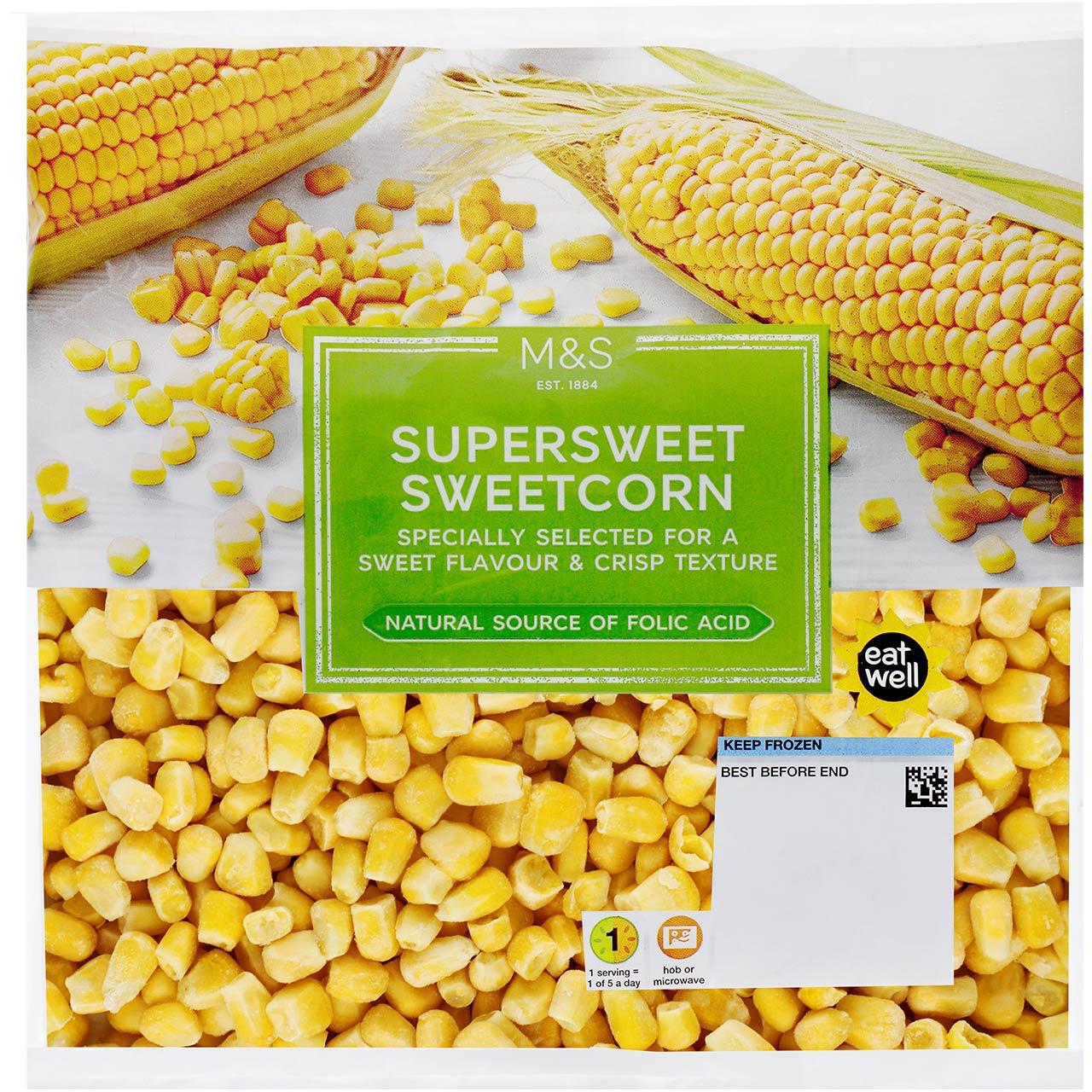 M&S Supersweet Sweetcorn Frozen 500g