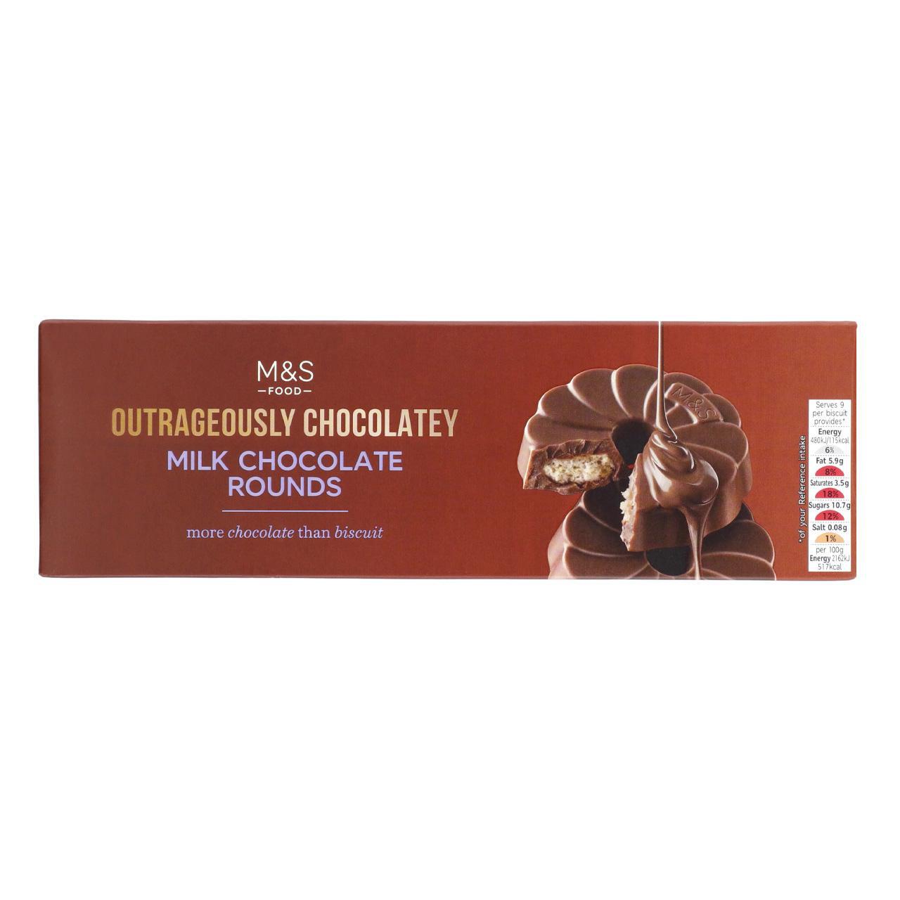 M&S Extremely Chocolatey Milk Chocolate Rounds 200g