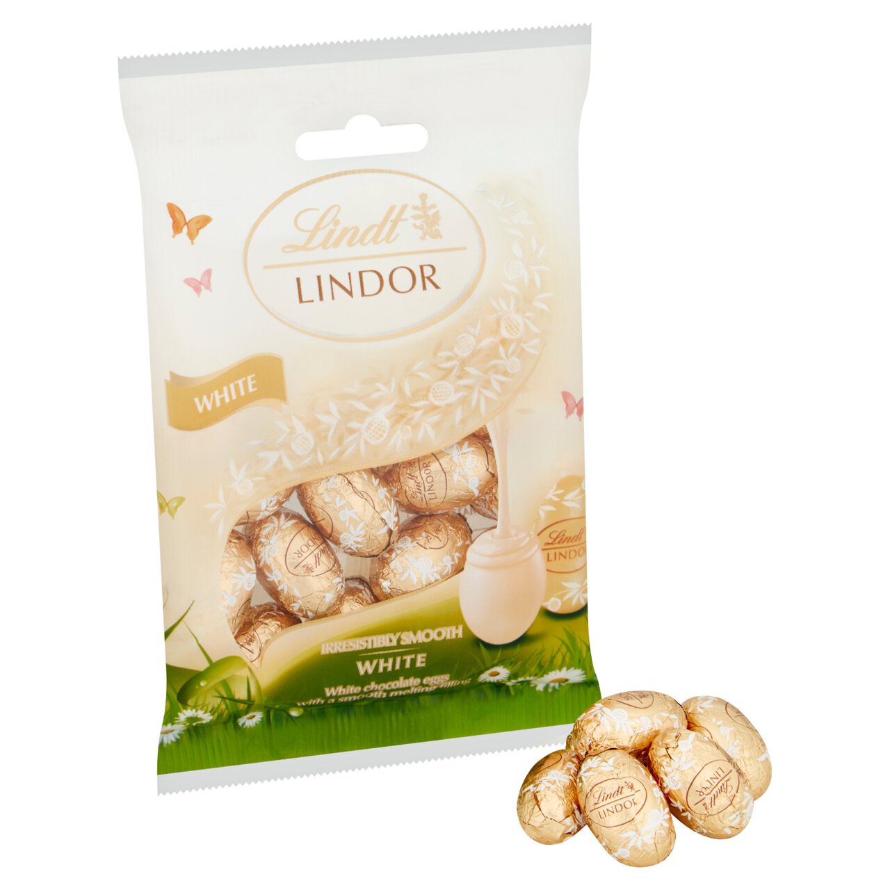Lindt LINDOR Easter White Chocolate Mini Eggs 80g