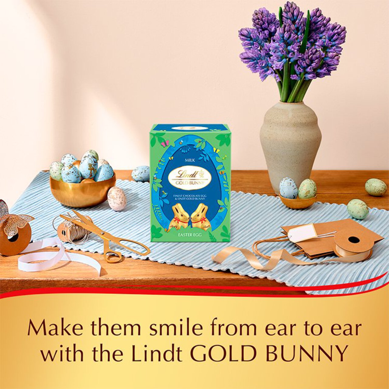 Lindt Gold Bunny Milk Chocolate Medium Easter Egg 115g