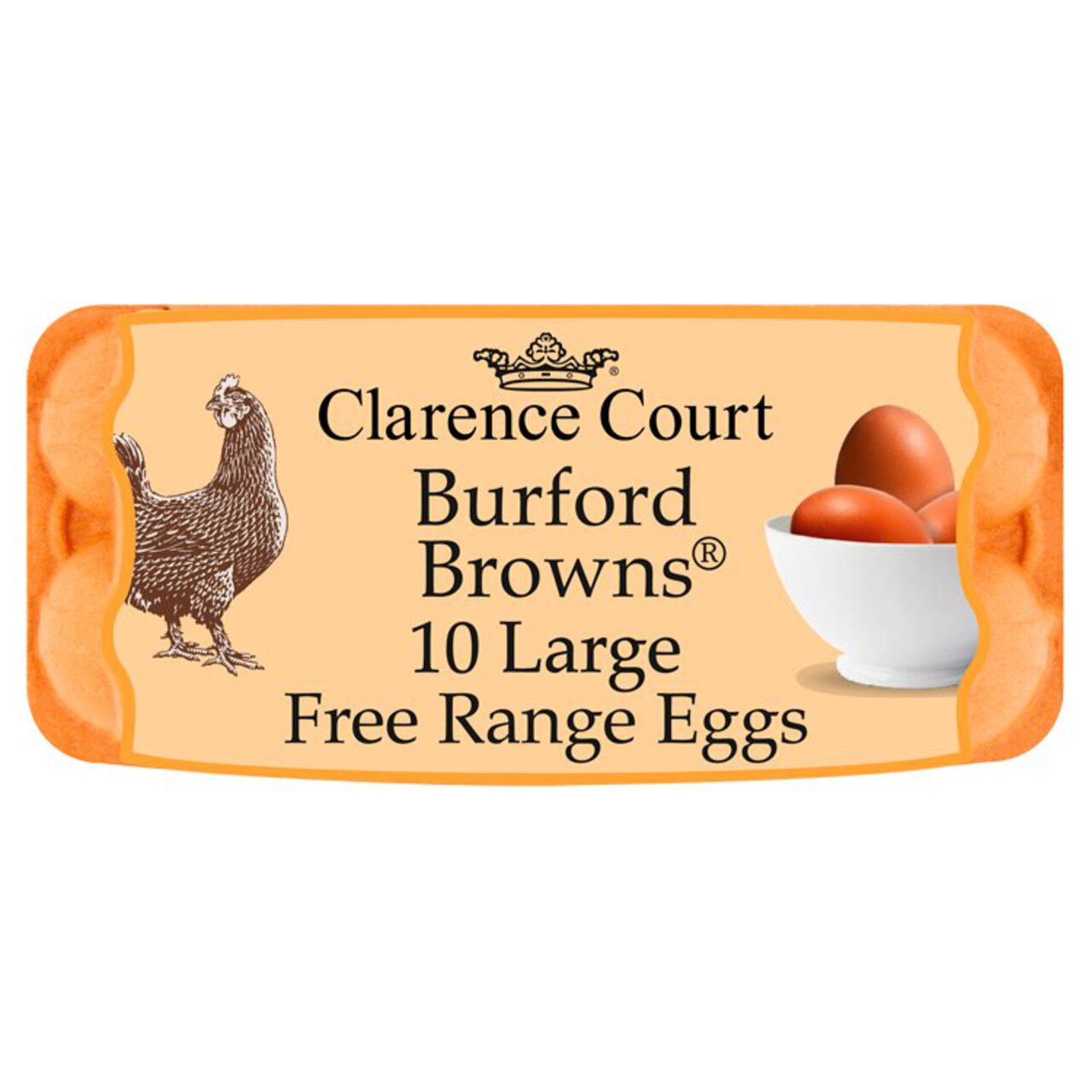 Clarence Court Burford Brown Large Free Range Eggs 10 per pack