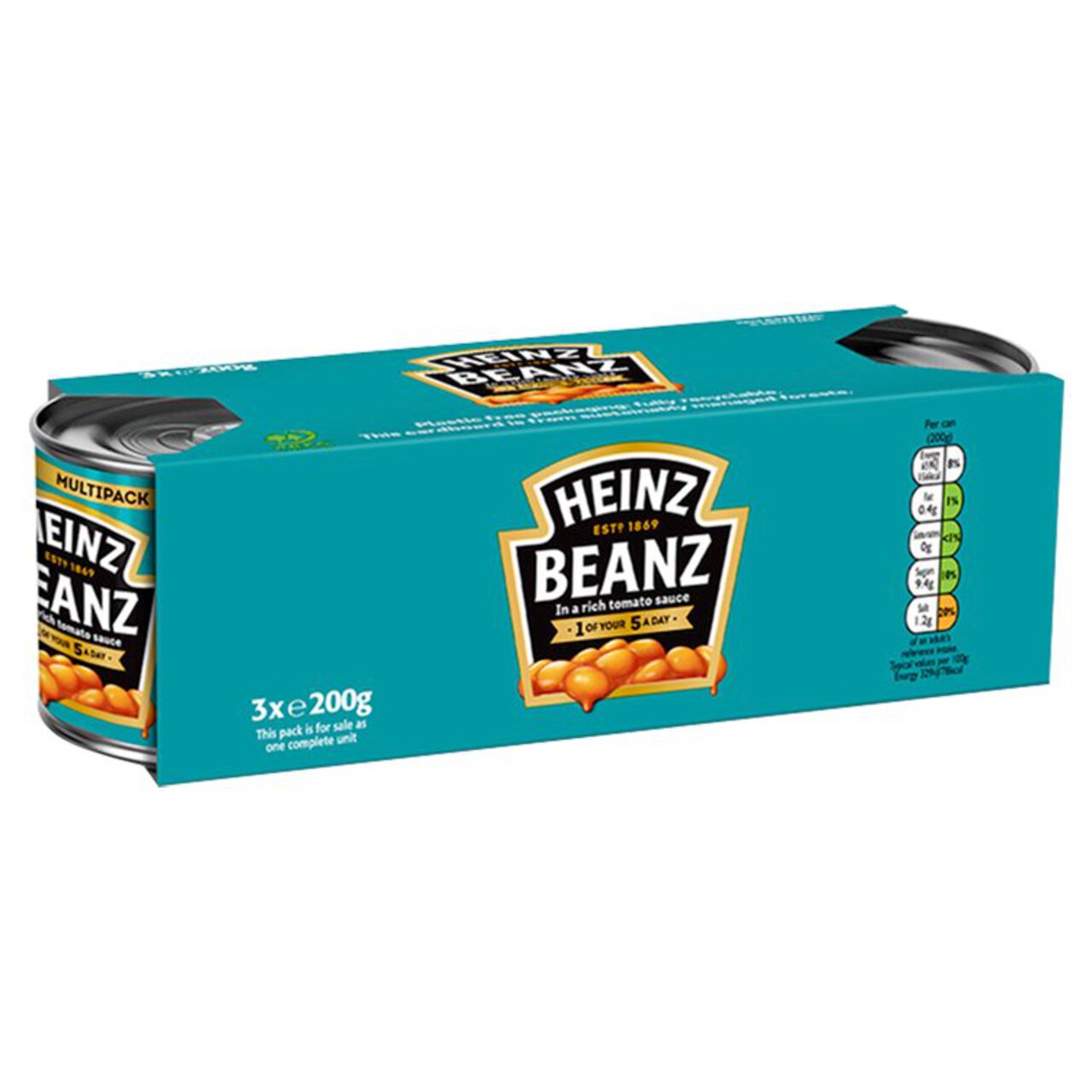 Heinz Baked Beanz in Tomato Sauce Triple Pack 3 x 200g