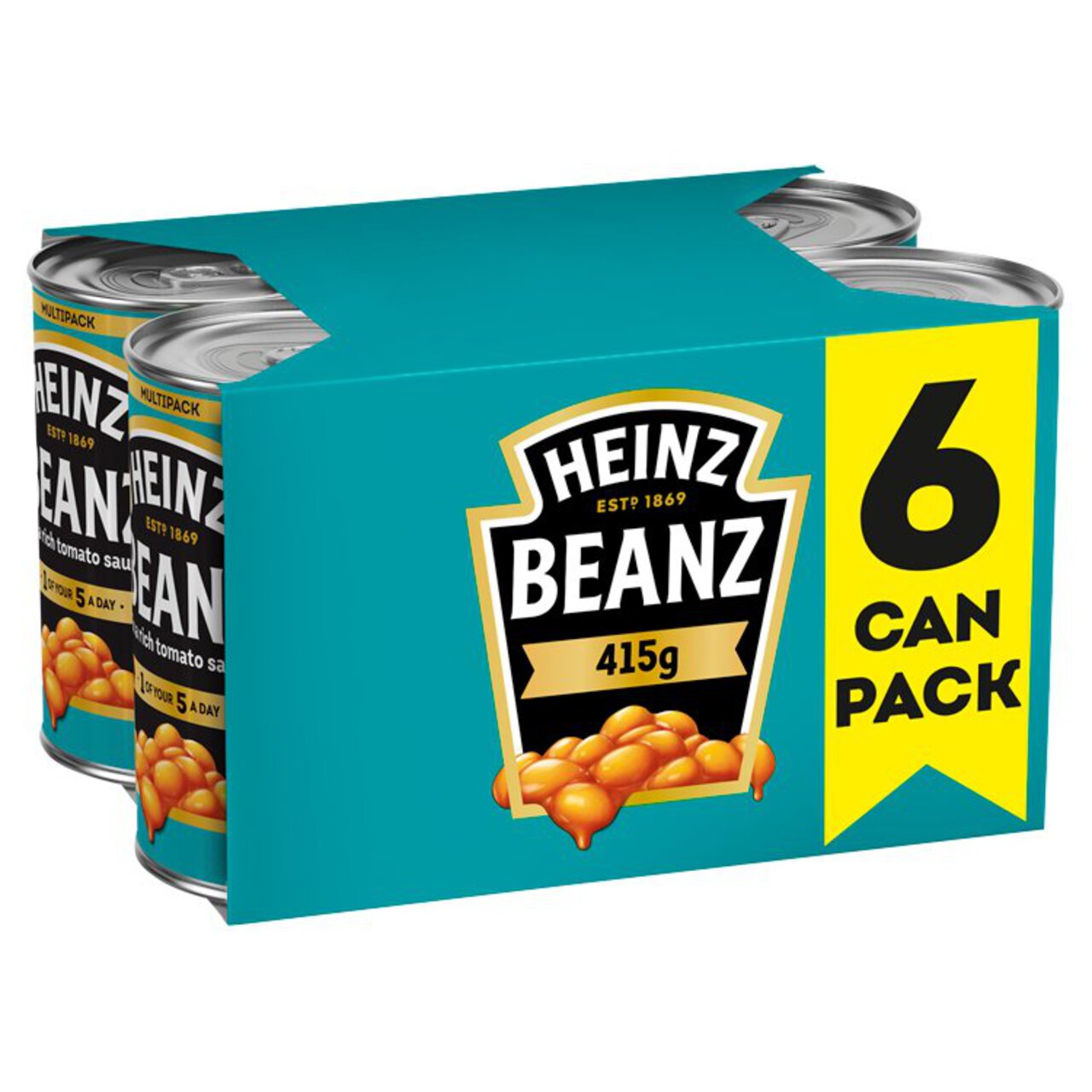 Heinz Baked Beans in a Rich Tomato Sauce 6 x 415g 6 x 415g