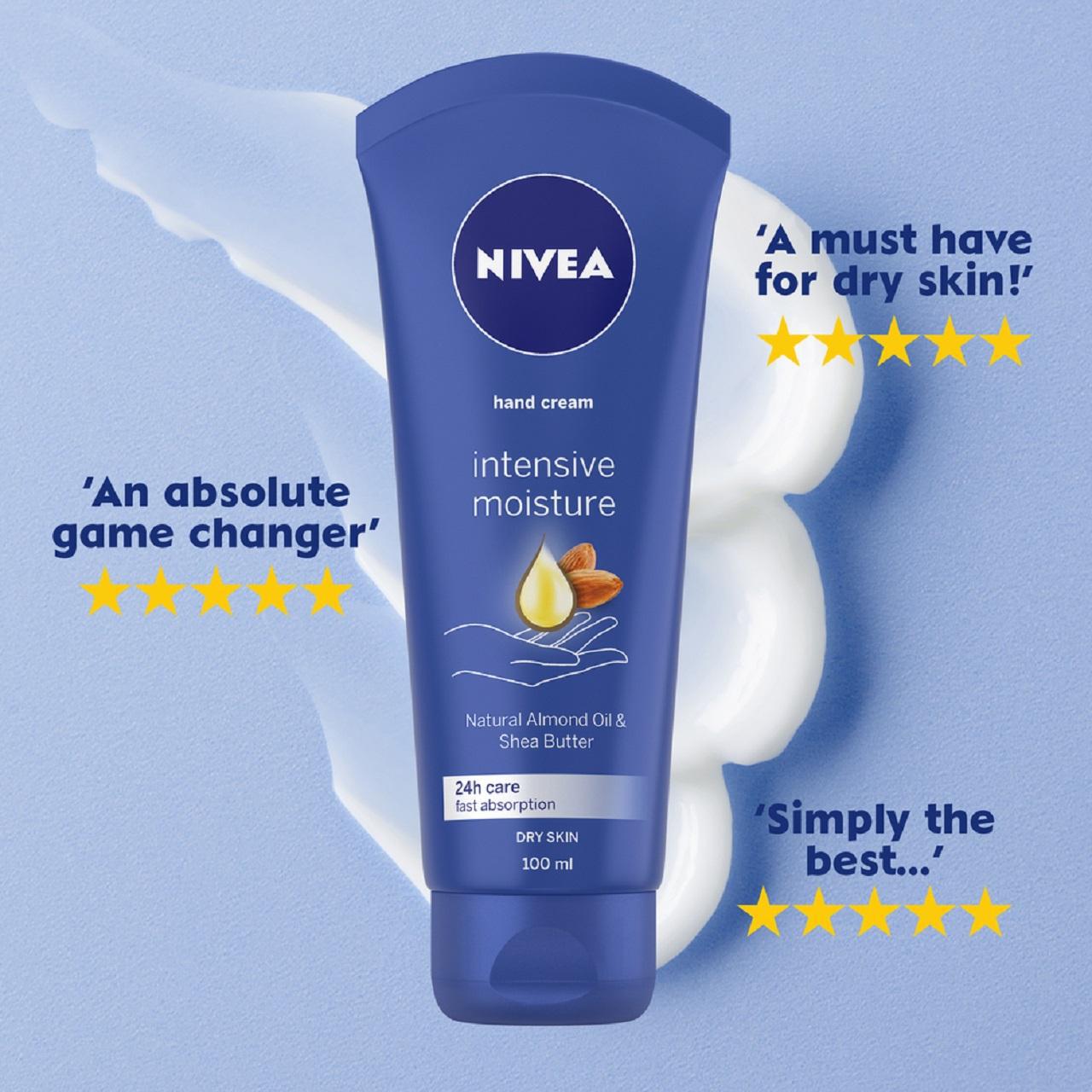 NIVEA Almond Oil & Shea Butter Intensive Hand Cream for Dry Skin 100ml