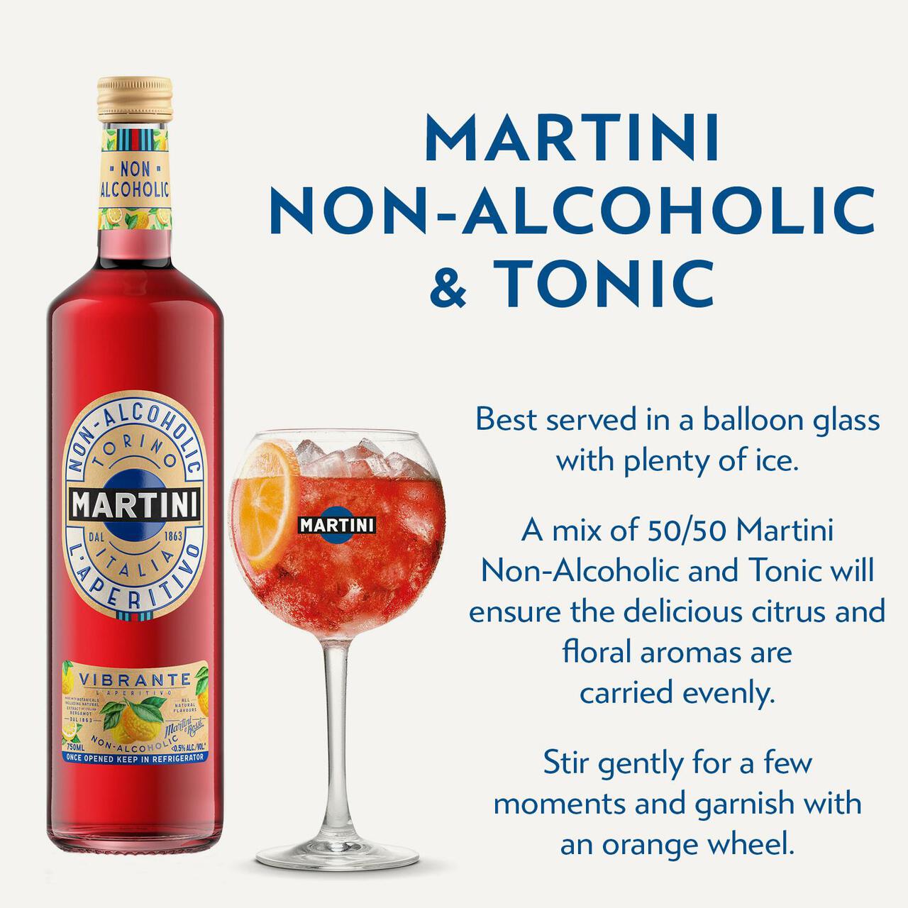 Martini Vibrante Non-Alcoholic Vermouth 75cl