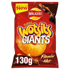 Walkers Wotsits Giants Flamin' Hot Crisps 130g