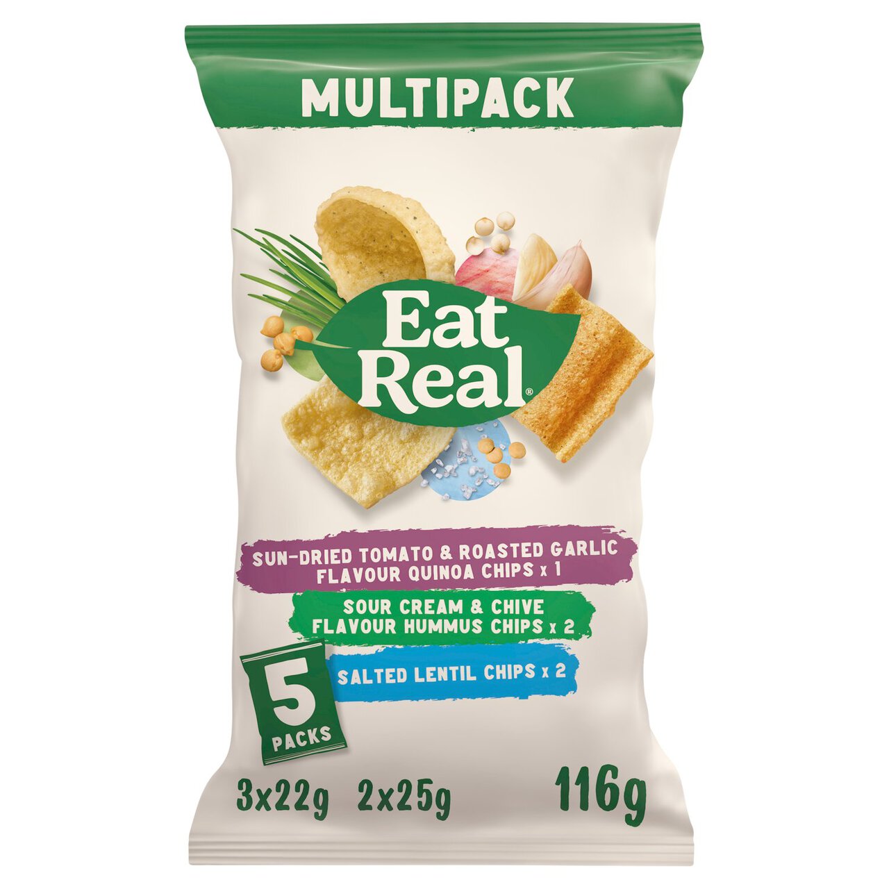 Eat Real Hummus Lentil & Quinoa 116g
