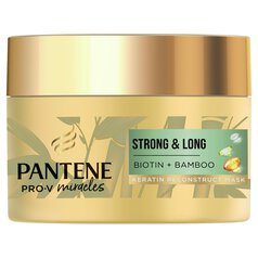 Pantene Strong & Long Keratin Hair Mask With Bamboo & Biotin 160ml