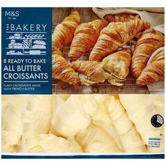 M&S 8 Ready to Bake Croissants Frozen 440g