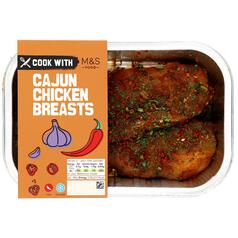 Cook With M&S Cajun Chicken Breasts 284g