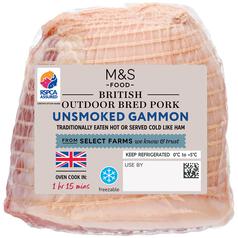 M&S Select Farms British Unsmoked Gammon 750g