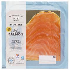 M&S Scottish Oak Smoked Salmon Slices 100g