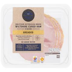 M&S Wiltshire Cured Breaded Ham 4 Slices 120g