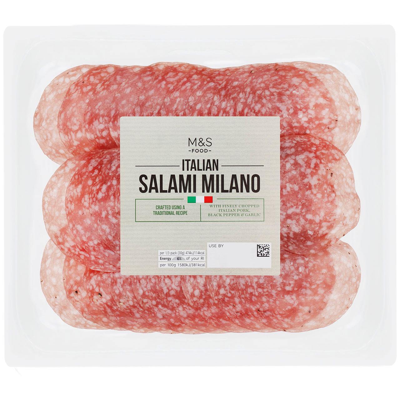 M&S Sliced Italian Salami Milano 90g