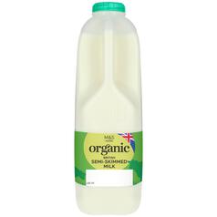 M&S Organic Semi-Skimmed Milk 2 Pints 1.136l