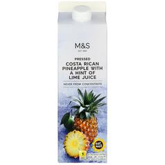M&S Pressed Pineapple with Lime Juice 1l