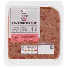 M&S British Lean Corned Beef 4 Slices 140g