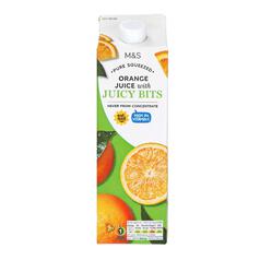 M&S Squeezed Orange Juice with Bits 1l