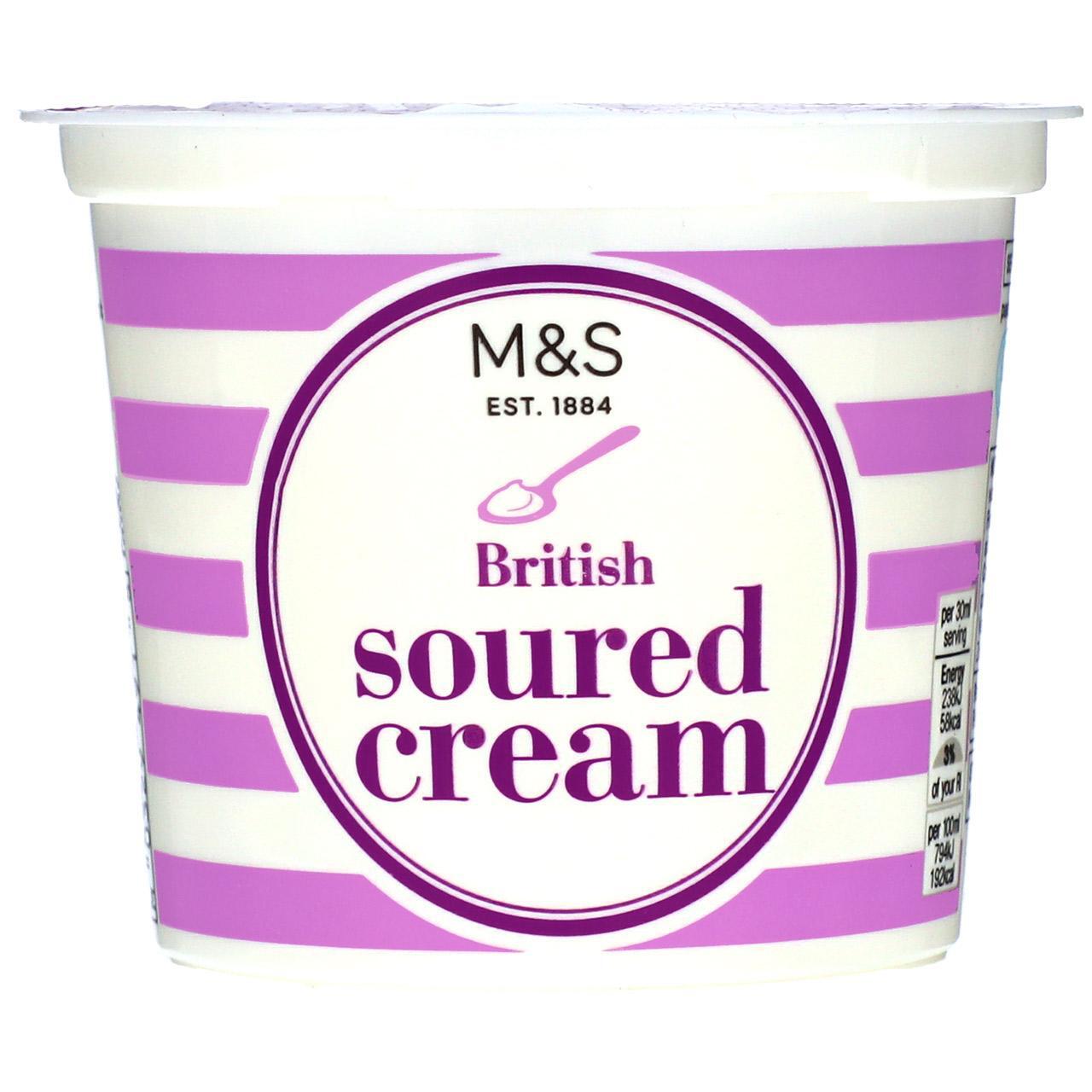 M&S British Soured Cream 300g