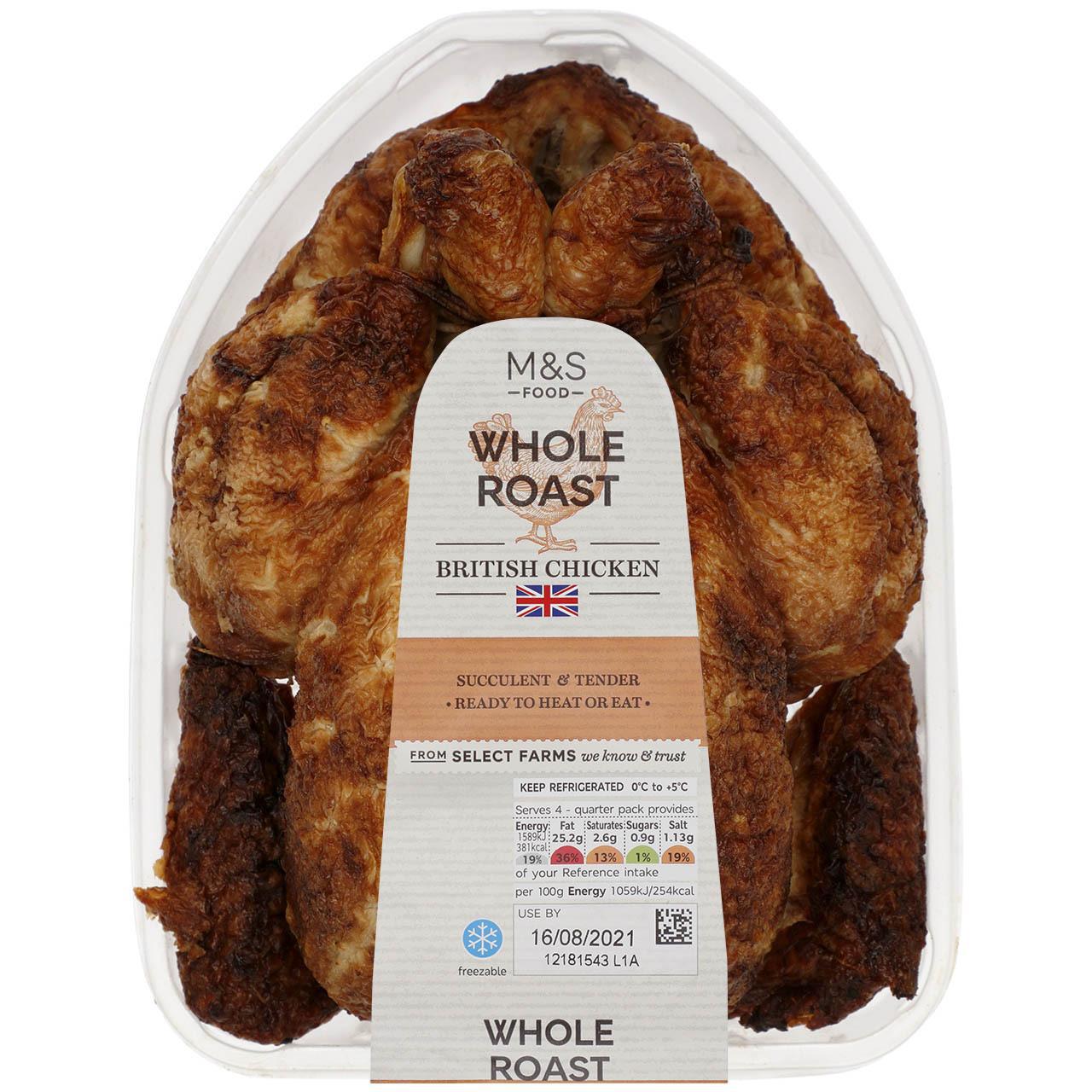 M&S Whole Roast Chicken 1.1kg