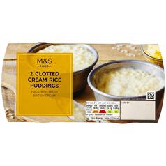 M&S Clotted Cream Rice Pudding Pots 2 x 170g