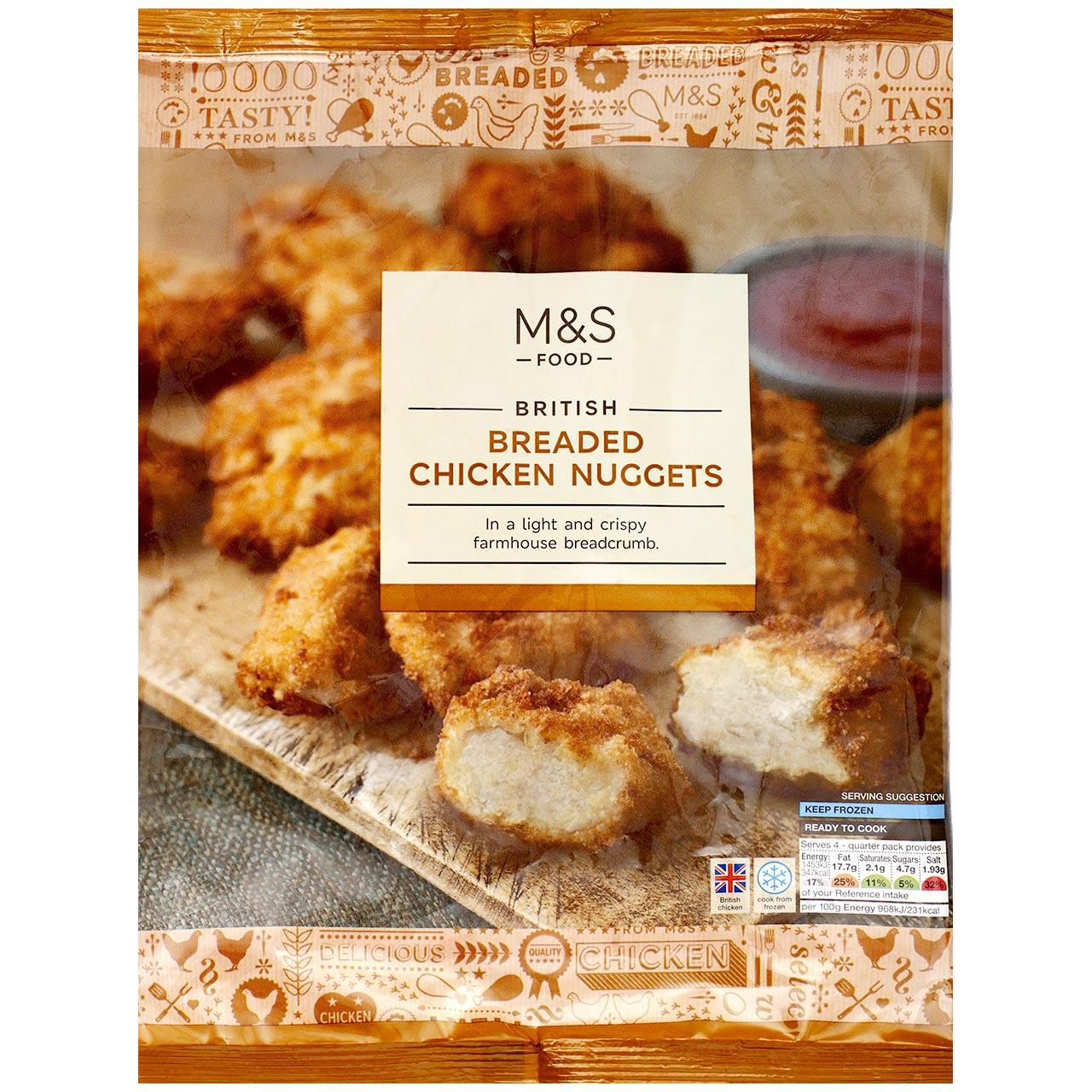 M&S Breaded Chicken Nuggets Frozen 600g