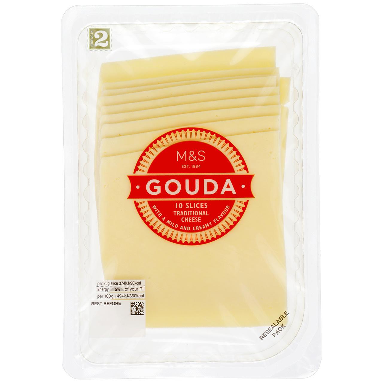 M&s Sliced Gouda Cheese 250g 