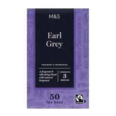 M&S Fairtrade Earl Grey Tea Bags 50 per pack