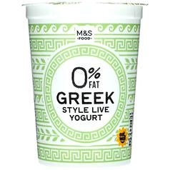 M&S Greek Style Live Yoghurt 0% Fat 500g