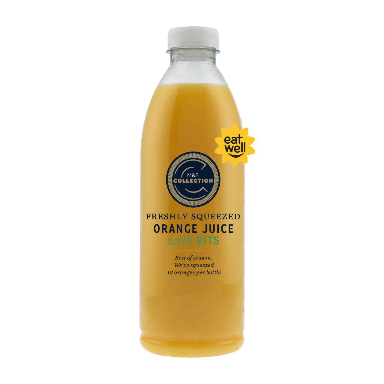 M&S Freshly Squeezed Orange Juice with Bits 1l