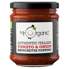 Mr Organic Authentic Italian Tomato & Red Onion Bruschetta Topping 200g