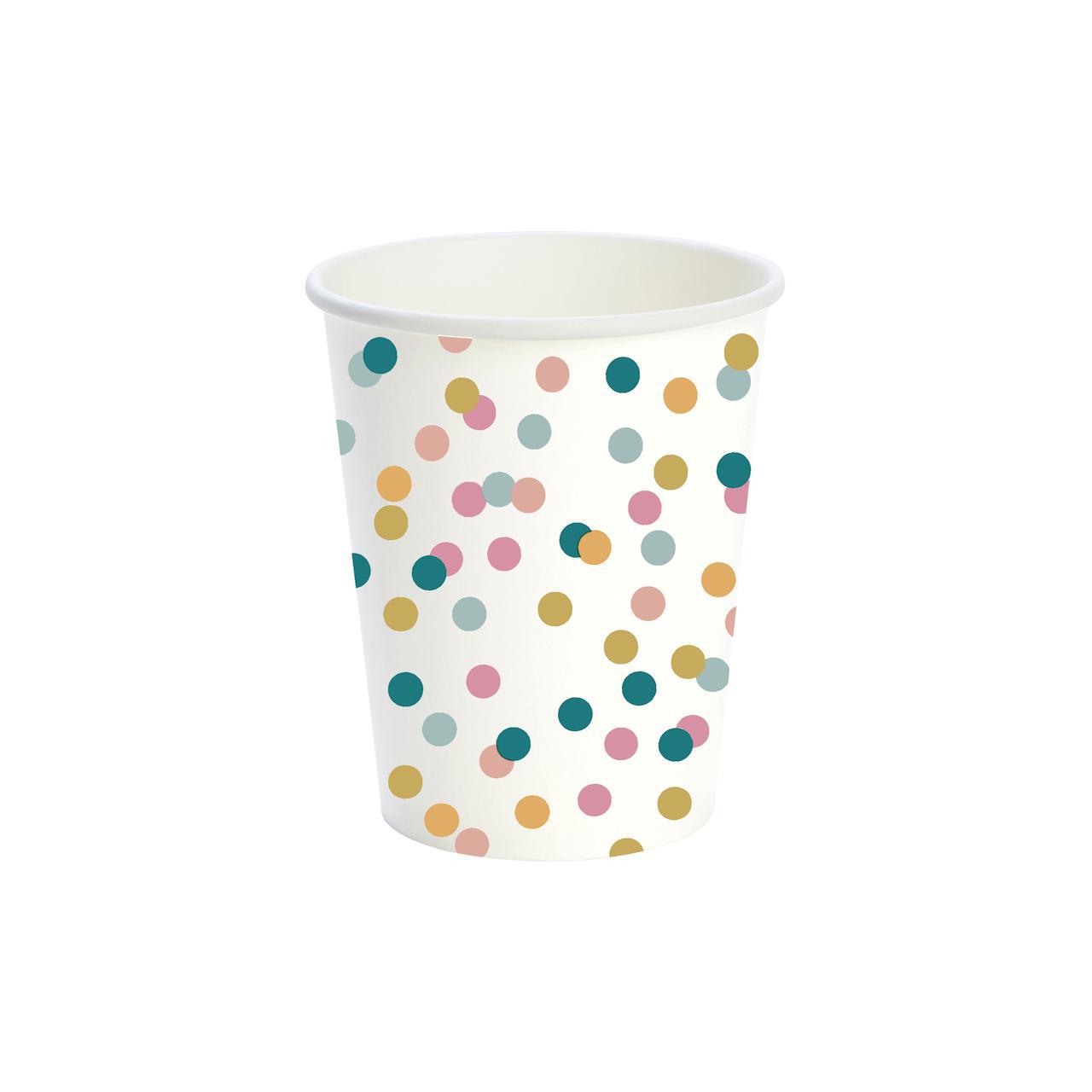 Dots Compostable Paper Cups, 240ml 10 per pack