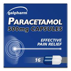 Galpharm Paracetamol 500mg Capsules 16 per pack