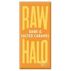 Raw Halo Vegan Dark & Salted Caramel Chocolate Bar 70g