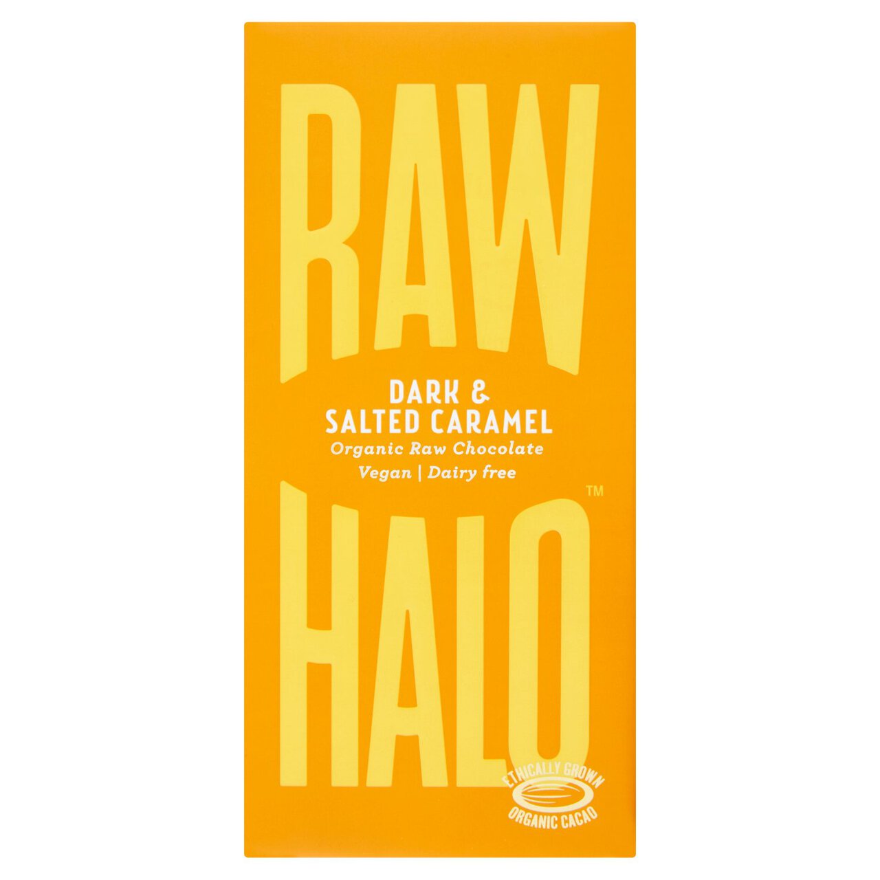 Raw Halo Vegan Dark & Salted Caramel Chocolate Bar 70g