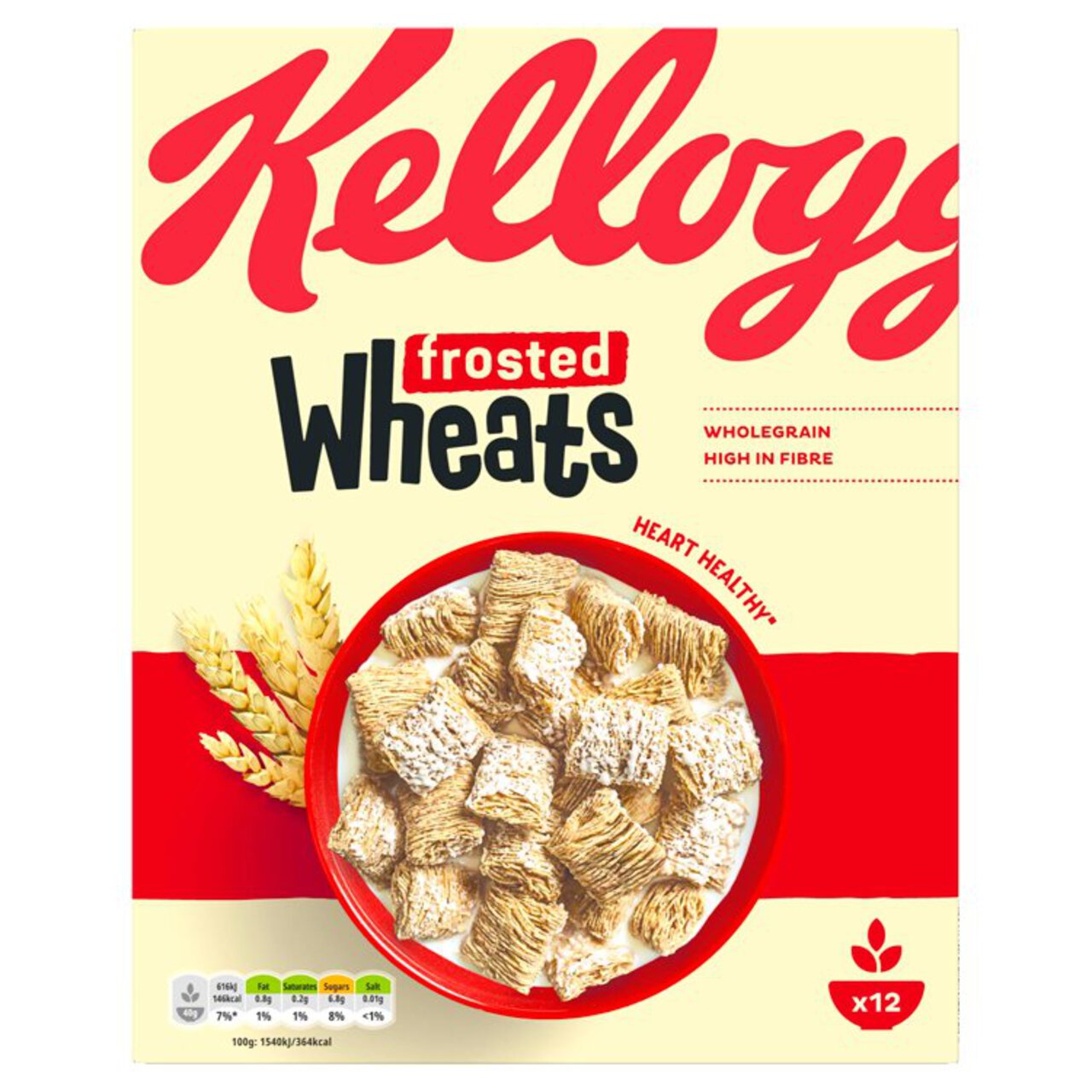Kellogg's Frosted Wheats Breakfast Cereal 500g