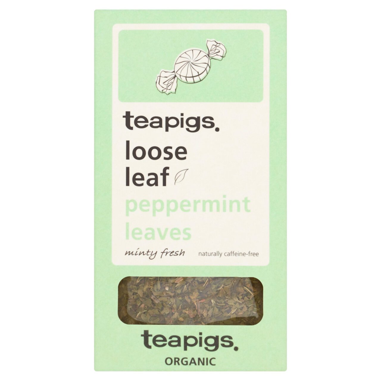 teapigs organic peppermint loose leaf 50g