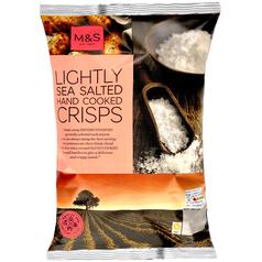 M&S Lightly Sea Salted Hand Cooked Crisps 150g