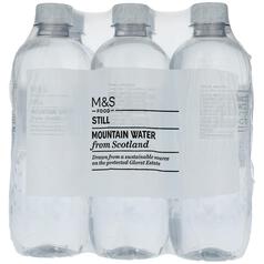 M&S Still Scottish Mountain Water PET 6 x 500ml