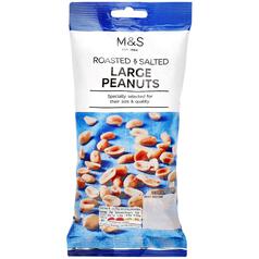 M&S Roasted & Salted Large Peanuts 200g