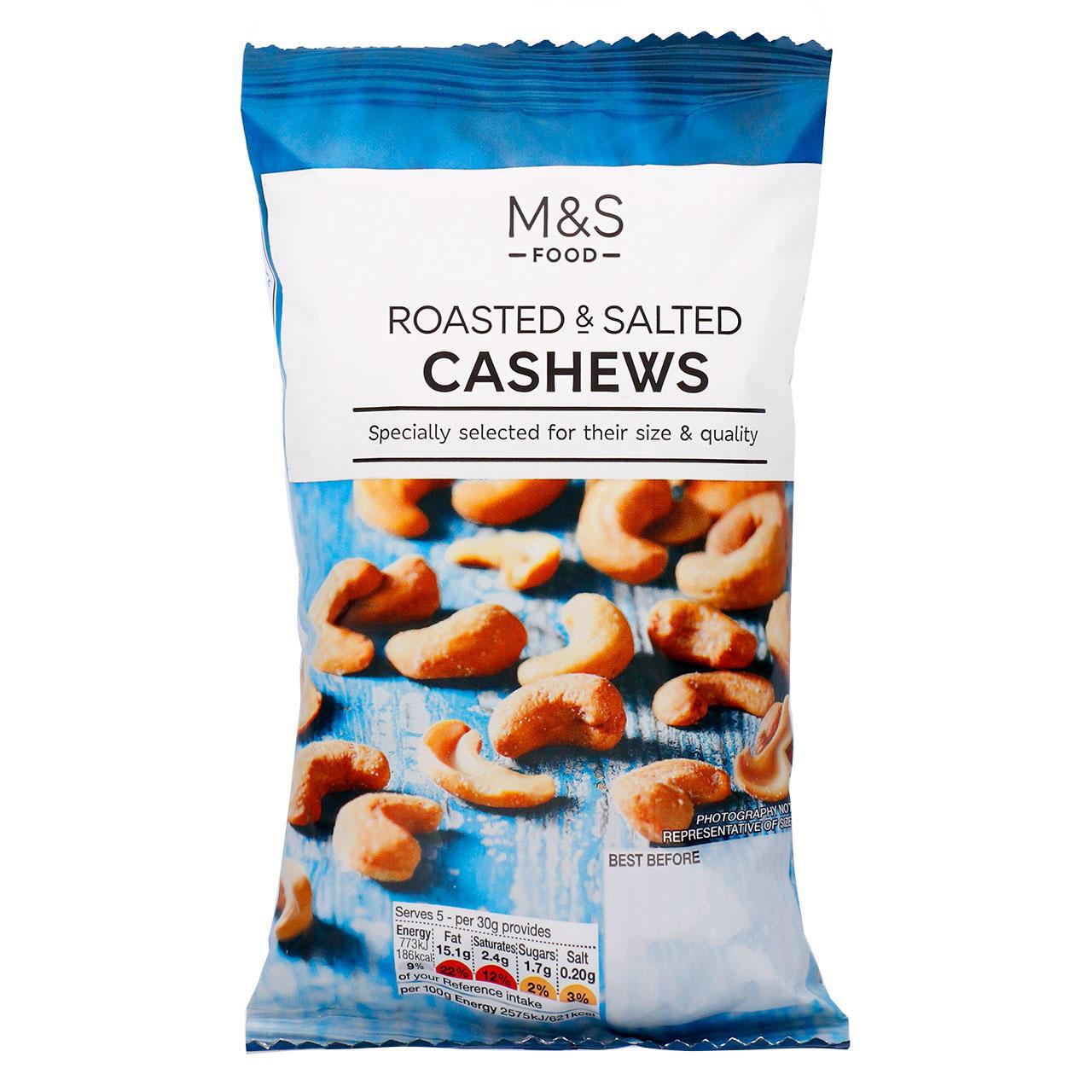 M&S Roasted & Salted Cashews 150g | Zoom