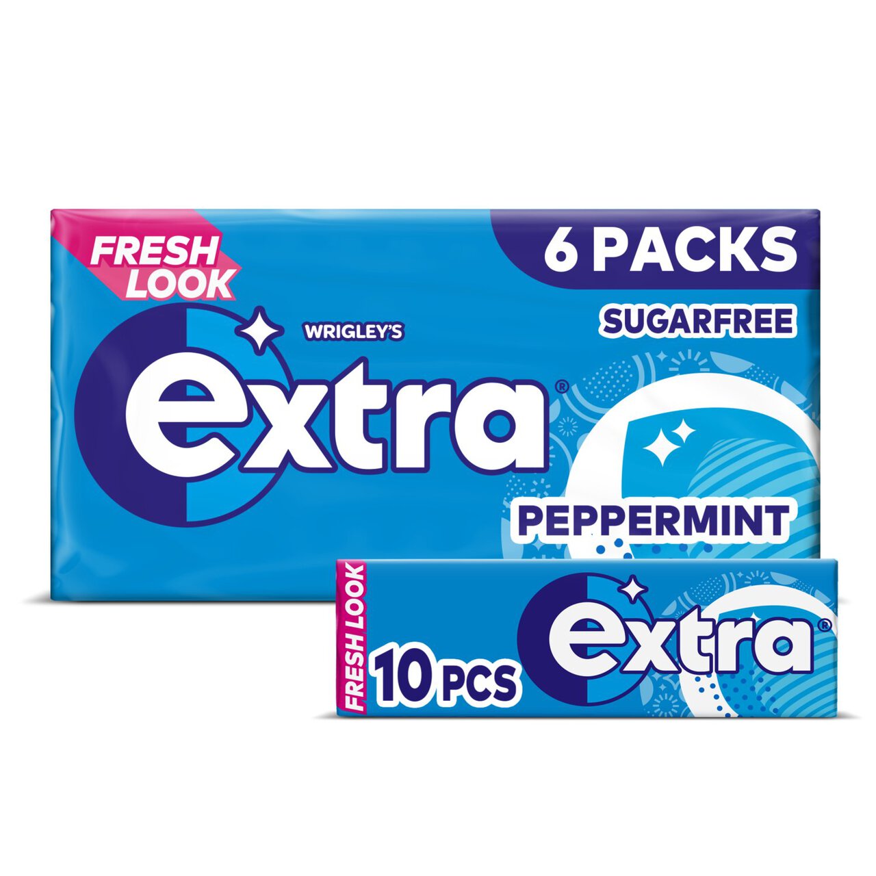 Extra Peppermint Sugarfree Chewing Gum Multipack 6 per pack